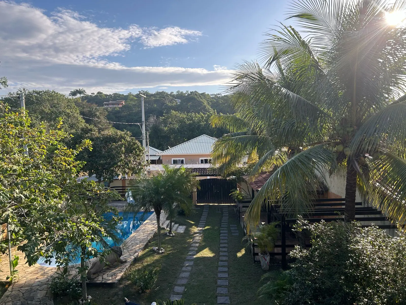 Quintal visto da varanda